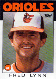 1986 Topps Baseball Cards      055      Fred Lynn